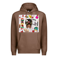 Chestnut afro teacher life Premium Hoodie - NancyCooperArtShop