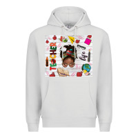 Dove Grey afro teacher life Premium Hoodie - NancyCooperArtShop