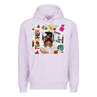 Lilac afro teacher life Premium Hoodie - NancyCooperArtShop