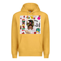 Mustard afro teacher life Premium Hoodie - NancyCooperArtShop