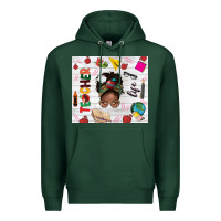 Sports Green afro teacher life Premium Hoodie - NancyCooperArtShop