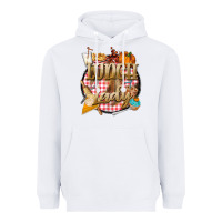 White fall  lunch lady Heavyweight Hoodie - BarkalooDesign