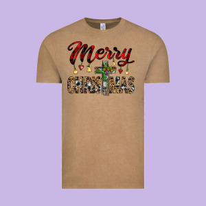 Merry Christmas Vintage Tee Designed By Jahusdesignshop
