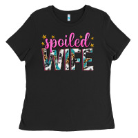 Black spoiled wife Ladies Tee - texasbilliewilder