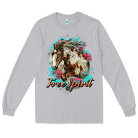 Moon Dust free spirit mustang horse Long Sleeve Tee - LillyAllenDesigns