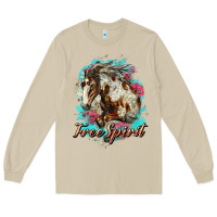 Mushroom free spirit mustang horse Long Sleeve Tee - LillyAllenDesigns