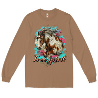 Toasted Coconut free spirit mustang horse Long Sleeve Tee - LillyAllenDesigns