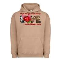 Pigment Burro Let all that you do be done in love i corinthians Urban Hoodie - HowdyJamesFarm