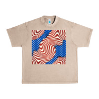 French Oak american flag seamless pattern Urban Heavy Tee - BundleAndBundleShop