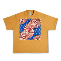 Peanut Butter american flag seamless pattern Urban Heavy Tee - BundleAndBundleShop