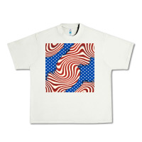 Pistachio american flag seamless pattern Urban Heavy Tee - BundleAndBundleShop