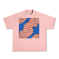 Salmon american flag seamless pattern Urban Heavy Tee - BundleAndBundleShop