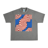 Tornado american flag seamless pattern Urban Heavy Tee - BundleAndBundleShop