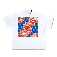 White american flag seamless pattern Urban Heavy Tee - BundleAndBundleShop