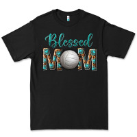 Black western blessed mom with volleyball Premium Tee - texasbilliewilder