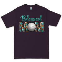 Plum western blessed mom with volleyball Premium Tee - texasbilliewilder