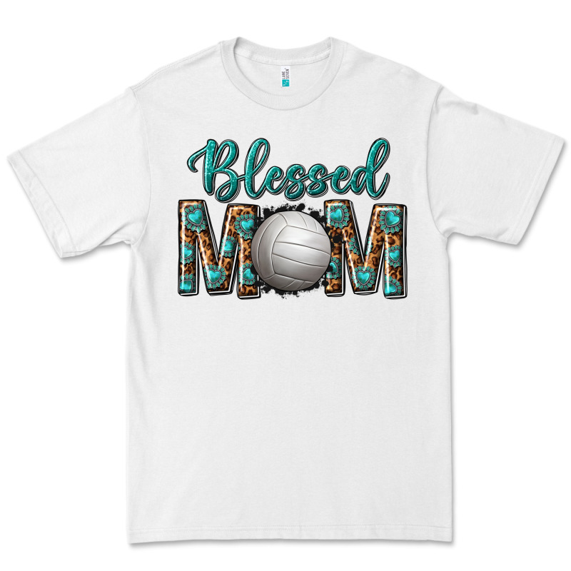 Western Blessed Mom With Volleyball Premium Tee by texasbilliewilder | Teevron
