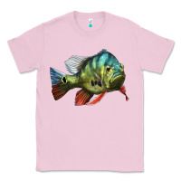 Bubblegum Pink Peacock Bass Illustrations Classic Tee - LillyAllenDesigns
