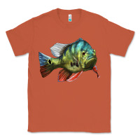 Copper Peacock Bass Illustrations Classic Tee - LillyAllenDesigns