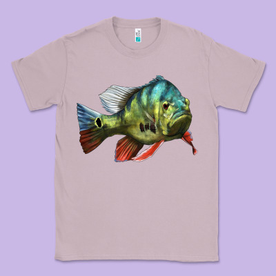 Peacock Bass Illustrations Classic Tee Designed By Lillyallendesigns