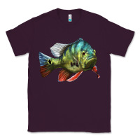 Plum Peacock Bass Illustrations Classic Tee - LillyAllenDesigns
