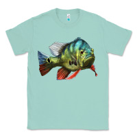 Seafoam Peacock Bass Illustrations Classic Tee - LillyAllenDesigns