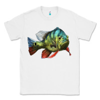 White Peacock Bass Illustrations Classic Tee - LillyAllenDesigns