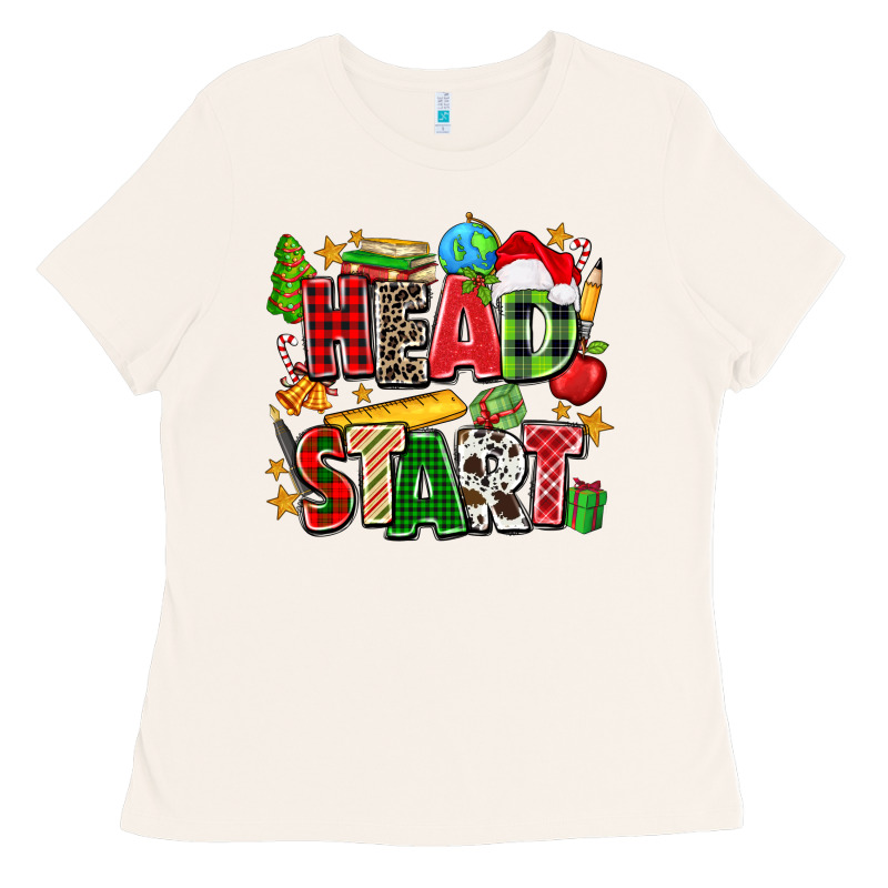 Head Start Christmas Ladies Tee by Zillion Design Studio | Teevron