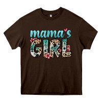 Chocolate Brown mama s girl Heavy Core Tee - Zillion Design Studio