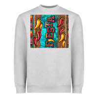 Heather Grey fiesta with pepper Heavyweight Sweatshirt - Artiststas