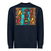 Navy fiesta with pepper Heavyweight Sweatshirt - Artiststas
