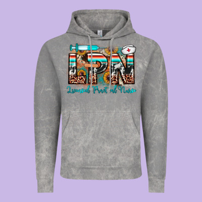 Lpn Licensed Practical Nurse Vintage Hoodie Designed By Jahusdesignshop