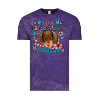 Cloud Purple life is better with a dachshund Vintage Tee - Jasminsmagicworld