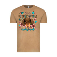 Vintage Camel life is better with a dachshund Vintage Tee - Jasminsmagicworld