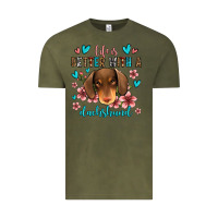 Vintage Olive life is better with a dachshund Vintage Tee - Jasminsmagicworld
