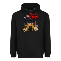 Black senior 2023 gnome Heavyweight Hoodie - BarkalooDesign