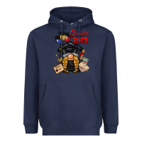 Navy senior 2023 gnome Heavyweight Hoodie - BarkalooDesign