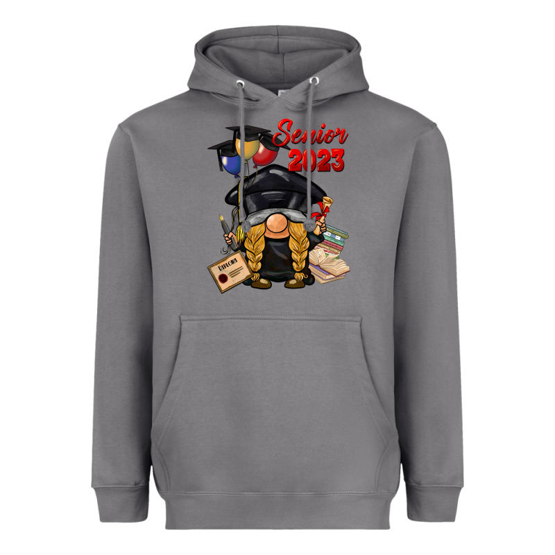 Senior 2023 Gnome Heavyweight Hoodie by BarkalooDesign | Teevron