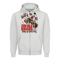 Dove Grey giddy up jingle horse pick up your feet Zipper Hoodie - MaliasSmallBusiness
