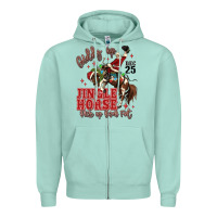 Seafoam giddy up jingle horse pick up your feet Zipper Hoodie - MaliasSmallBusiness
