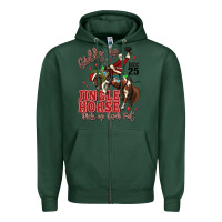 Sports Green giddy up jingle horse pick up your feet Zipper Hoodie - MaliasSmallBusiness