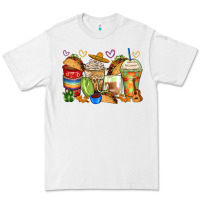 White tacos coffee cups Premium Tee - Zillion Design Studio