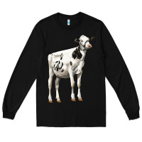 Black Holstein Heifer Long Sleeve Tee - LillyAllenDesigns