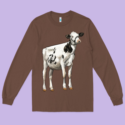 Holstein Heifer Long Sleeve Tee Designed By Lillyallendesigns