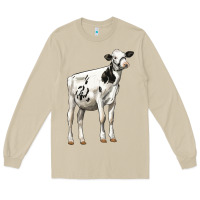 Mushroom Holstein Heifer Long Sleeve Tee - LillyAllenDesigns