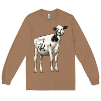 Toasted Coconut Holstein Heifer Long Sleeve Tee - LillyAllenDesigns