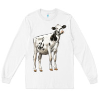 White Holstein Heifer Long Sleeve Tee - LillyAllenDesigns