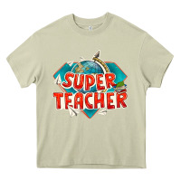 Mossy super teacher Heavy Core Tee - texasbilliewilder