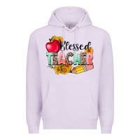 Lilac blessed teacher Premium Hoodie - NancyCooperArtShop
