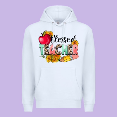 Blessed Teacher Premium Hoodie Designed By Nancycooperartshop